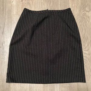 My Michelle Black Pinstripe Skirt